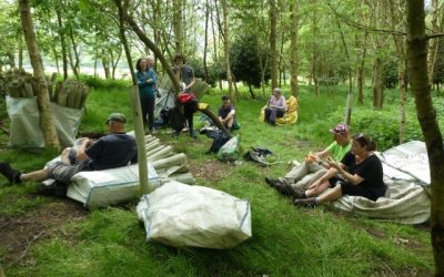 Plastic Recycling and Tree Planting at Myddelton Grange